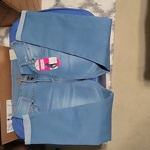 Bamboo Mid Rise Roll Cuff Jeans